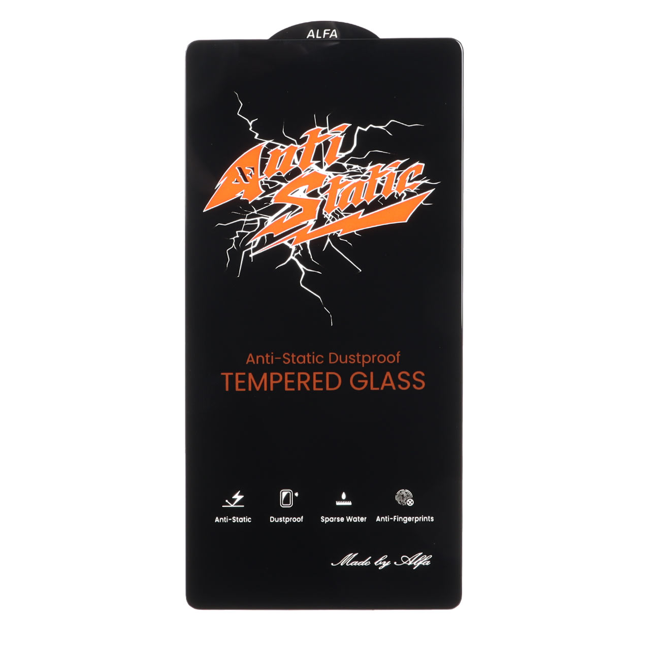 محافظ صفحه نمایش شیشه ای Full Cover Anti Static ALFA مدل Samsung Galaxy S25 Ultra